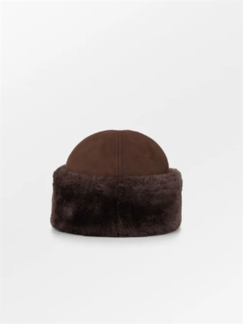 BECK SØNDERGAARD DORA SHEARLING HAT CHOCOLATE TORTE
